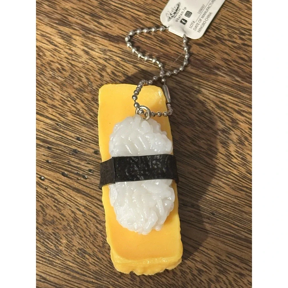 Kalan LP Tamago Sushi Squishy Keychain Egg Sushi Seaweed Food Toy